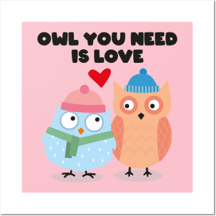 OWL IS ALL YOU NEED Posters and Art